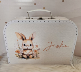 Koffertje met naam Lieflijk Konijntje