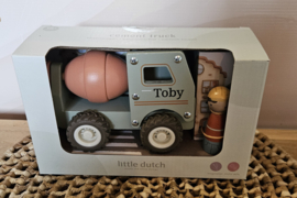Little Dutch houten cementwagen - betonwagen met poppetje  (met naam)