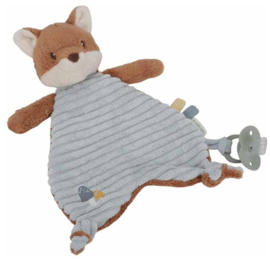 Little Dutch koffertje Forest Friends met rib knuffeldoekje (met naam)