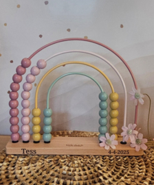 Little Dutch regenboog telraam met naam fairy garden