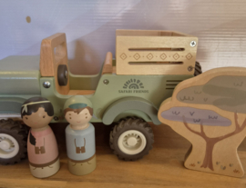 Little Dutch grote houten safari jeep met DIEREN (met naam)