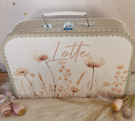 Koffertje met naam Wildflowers