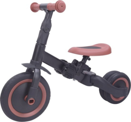 KAYA 4 in 1 driewieler met naam antraciet
