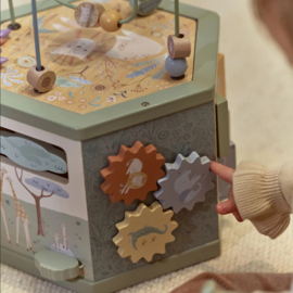 Little Dutch Safari activiteitenkubus met naam (en geboortegegevens)