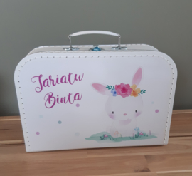 Koffertje met naam Schattig Konijntje
