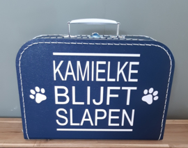 koffertje 'hond/kat  blijft slapen'