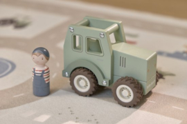 Little Dutch houten tractor met poppetje  (met naam)