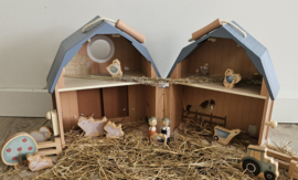 Little Dutch draagbare boerderij Little Farm poppenhuis met naam