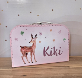 Koffertje met naam Hertje