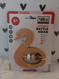 ''Tryco'' houten ZWAAN rammelaar