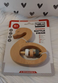 ''Tryco'' houten ZWAAN rammelaar