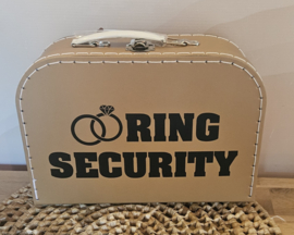 Ring Security koffertje div kleuren - Koffertje Ring Beveiliger bruiloft