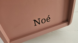 Little Dutch houten poppenwagen roze met naam