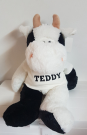 Knuffel koe met of zonder naam