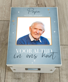 Herinneringsdoos ter nagedachtenis Papa