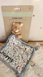 Little Dutch print  knuffeldoekje ''Forest Friends'' vosje (met naam)