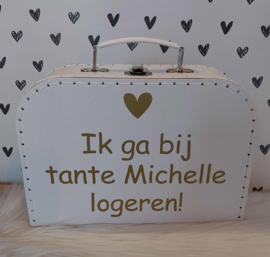 Koffertje ''ik ga bij tante logeren''