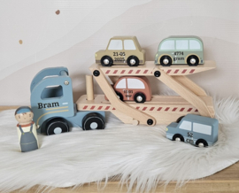 Little Dutch truck met oplegger en naam