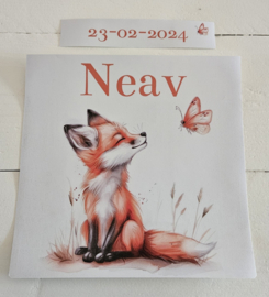 Stickerset van geboortekaartje  voor ikea-stoeltje