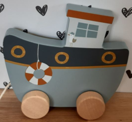 Little Dutch  houten trekboot ''Sailors Bay'' (met naam)