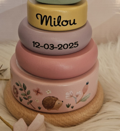 Little Dutch Tuimelstapelaar hout - Fairy Garden met naam