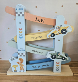 Little Dutch ''Race'' autobaan-rollerbaan met naam