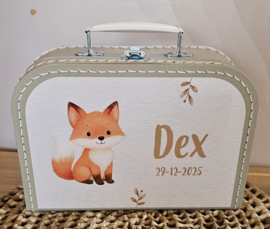 Koffertje met naam Olijk Vosje
