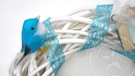 Blauw vogeltje ter decoratie