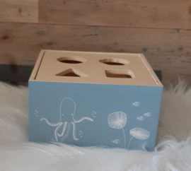 Little Dutch ''Ocean'' vormenstoof met naam blauw