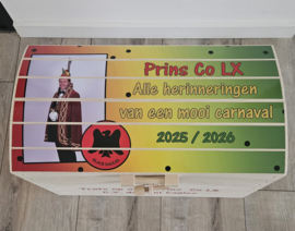 Grote houten opbergkist Carnaval met foto