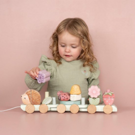 Little Dutch Fairy Garden blokkentrein EGEL met geboortegegevens