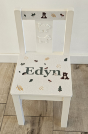 Stoeltje met naam Het Bos