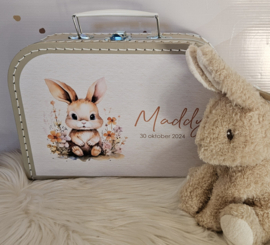 Koffertje met naam Lieflijk Konijntje
