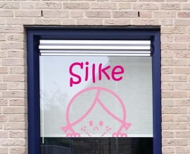 Geboortesticker meisje met naam (01GS)