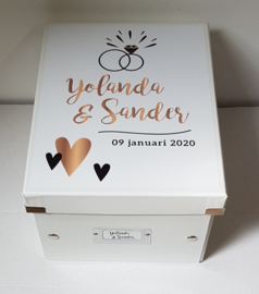Herinneringsdoos voor bruiloft 'trouwring'