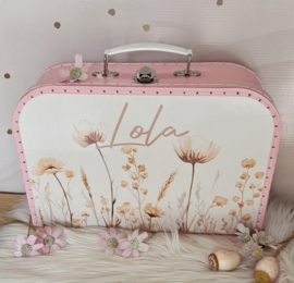 Koffertje met naam Wildflowers