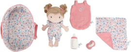 Little Dutch knuffelpop  Rosa in mandje (met naam)