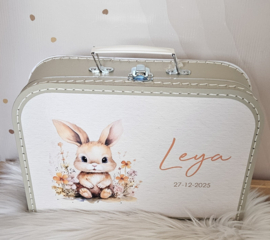 Koffertje met naam Lieflijk Konijntje