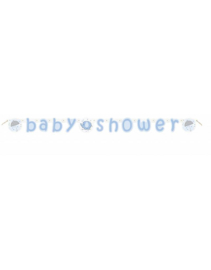 Babyshower slinger- wenslijn olifant blauw