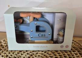Little Dutch houten helikopter met poppetje  (met naam)