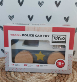 ''Tryco'' houten politieauto (met naam)