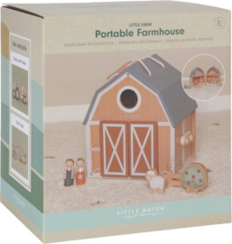 Little Dutch draagbare boerderij Little Farm poppenhuis met naam