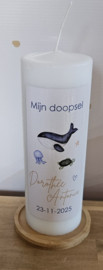 Gepersonaliseerde Doopkaars - Geboortekaars Oceaan