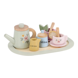 Little Dutch houten theeservies met naam