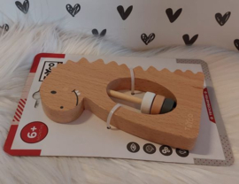 ''Tryco'' houten DINO rammelaar