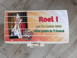 Houten opbergkist Carnaval met foto