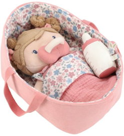 Little Dutch knuffelpop  Rosa in mandje (met naam)