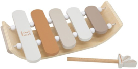 ''Label Label'' houten xylofoon nougat (met naam)