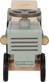 Little Dutch houten looptractor Little Farm met naam