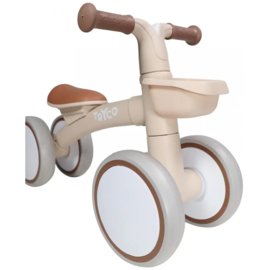 Tryco loopfiets Luna Beige met naam